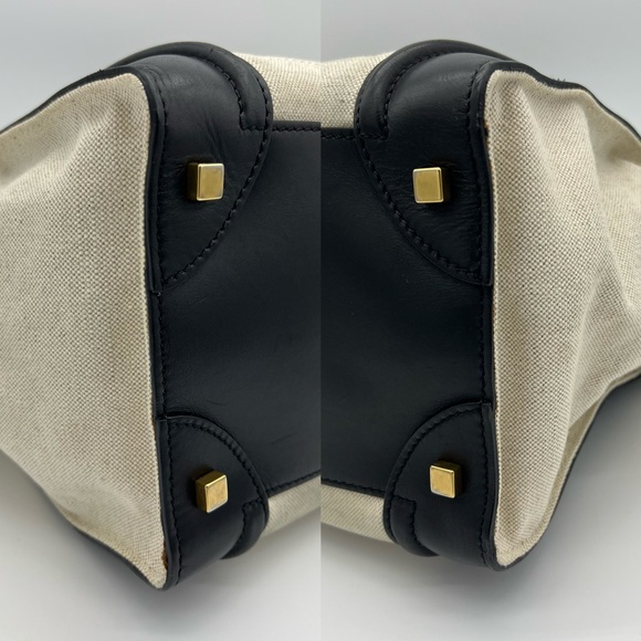 Authentic Celine Canvas and calfskin leather mini luggage tote - Picture 11 of 16